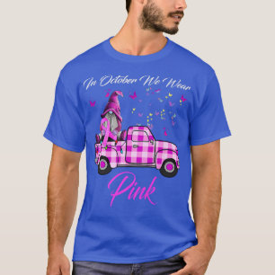T-shirt Gnome Camion Sensibilisation au cancer du sein En