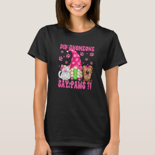 T-shirt Gnome Chat Dit Pour Les Femmes Et Les Filles Migno