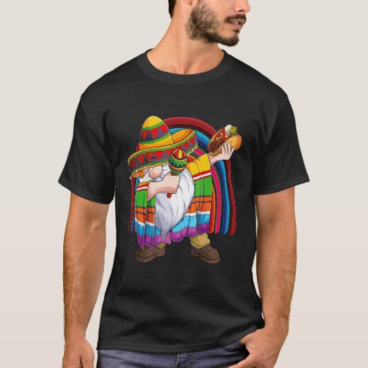 T-shirt Gnome Cinco De Mayo Fiesta Taco Sombrero R (Devant)