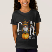 T-Shirt Gnome Citrouille C'est Automne Y'all Automne Drôle (Devant)