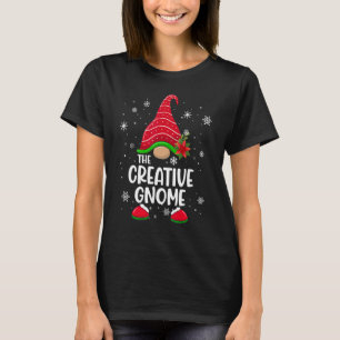 T-shirt Gnome créatif carreau de Buffalo famille assortie
