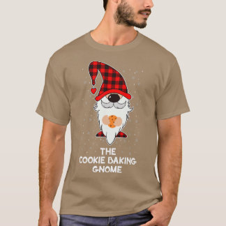 T-shirt Gnome Cuisinière De Cookie Plaid Lover Xmas Baker 