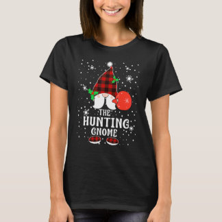 T-shirt Gnome de chasse carreaux de buffle famille assorti