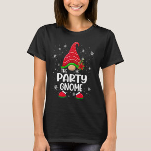 T-shirt Gnome de fête carreau de Buffalo famille assortie 