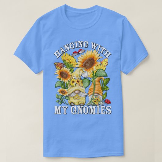 T-shirt Gnome De Fleur De Soleil Florale Pour Les Hippies  (Design devant)