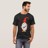 T-shirt Gnome de Halloween Diable avec Trident et Long Dia (Devant entier)