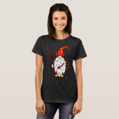 T-shirt Gnome de Halloween Diable avec Trident et Long Dia (Devant entier)