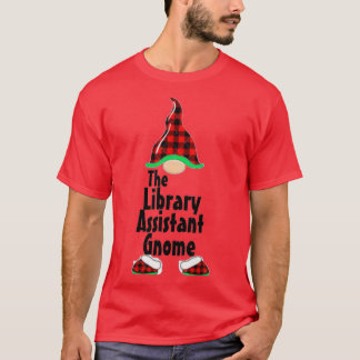 T-shirt Gnome de l'Assistant Bibliothèque