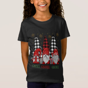 T-Shirt Gnome de Noël Buffalo Gnomes Plaid GNOEL