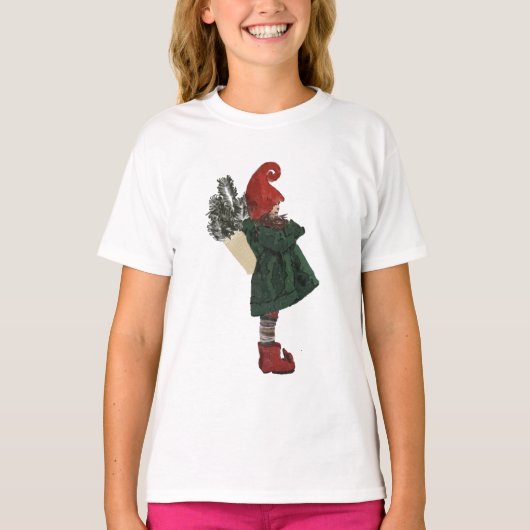 T-shirt Gnome de Noël - Festive Conception de vaca (Devant)