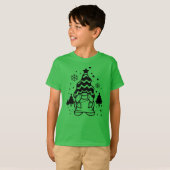 T-shirt Gnome de Noël mignon (Devant entier)