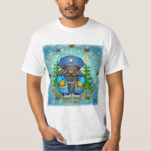 T-shirt Gnome de police 