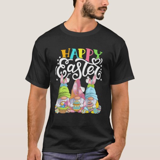 T-shirt Gnome Easter Hug Egg Bunny Gnome Spring Gnomies Ha (Devant)