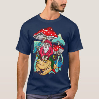 T-shirt Gnome équitation sur Bufo Alvarius Toad Champhroom