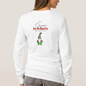 T-shirt Gnome est l'endroit où se trouve le café | Noël mi (Dos)