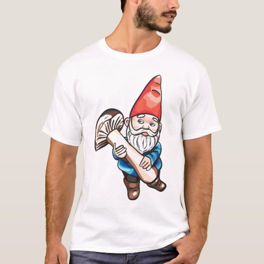 T-shirt Gnome et champignon (Devant)