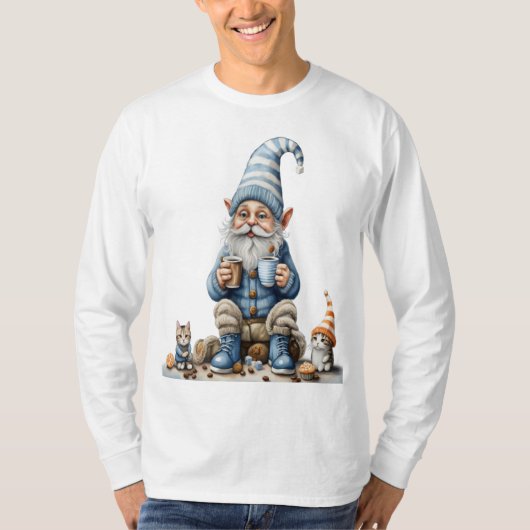 T-shirt Gnome et saison d'hiver (Devant)