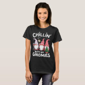 T-shirt Gnome Family Christmas Chillin With My Gnomies (Devant entier)