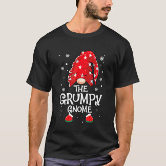 T-shirt Gnome grincheux Buffalo à carreaux famille assorti