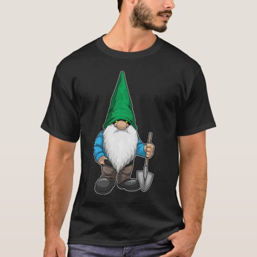 T-shirt Gnome Halloween Shovel (Devant)