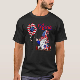 T-shirt Gnome J'Aime Être Appelé Nana Patriotique 4ème De