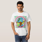 T-shirt Gnome Jouant au Tennis (Devant entier)