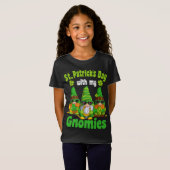 T-Shirt Gnome Jour de la Saint Patrick Gnomies (Devant entier)