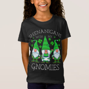 T-Shirt Gnome Jour de la Saint Patrick Shenanigans Gnomies