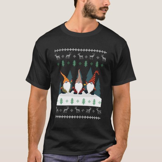 T-shirt Gnome Laide Dans La Forêt (Devant)