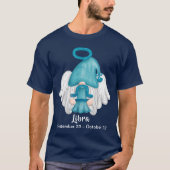 T-shirt Gnome Libra Astrologie Signal Angel Unisex (Devant)