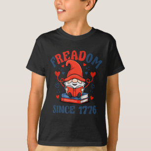 T-shirt Gnome Livre de la Fête du 4 juillet et des Feux d'