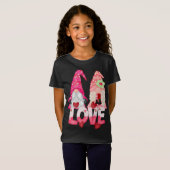 T-Shirt Gnome Love Couple Valentine's Day mignonne Gnomes (Devant entier)