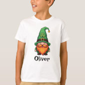 T-shirt Gnome lutin chanceux de la St Patrick mignon (Devant)