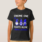 T-shirt Gnome One combat seul Blue Ribbon Alopecia Lauréat (Devant)