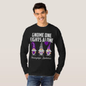 T-shirt Gnome One combat seul Fibromyalgie Sensibilisation (Devant entier)