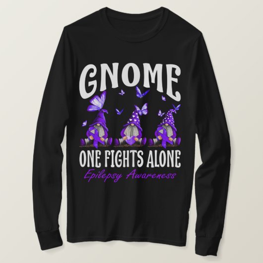 T-shirt Gnome One combat seul la conscience épileptique (Design devant)
