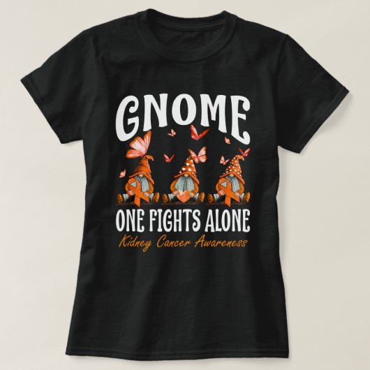 T-shirt Gnome One combat seul la sensibilisation au cancer (Design devant)