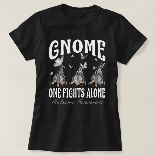 T-shirt Gnome One combat seul la sensibilisation au mélano (Design devant)