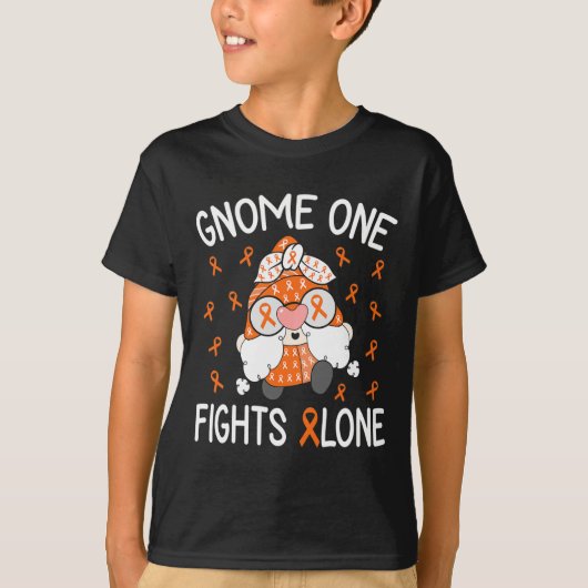 T-shirt Gnome One combat seul Leucémie Sensibilisation Gno (Devant)