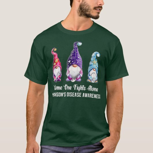 T-shirt Gnome One combat seul Parkinsons Maladie (Devant)