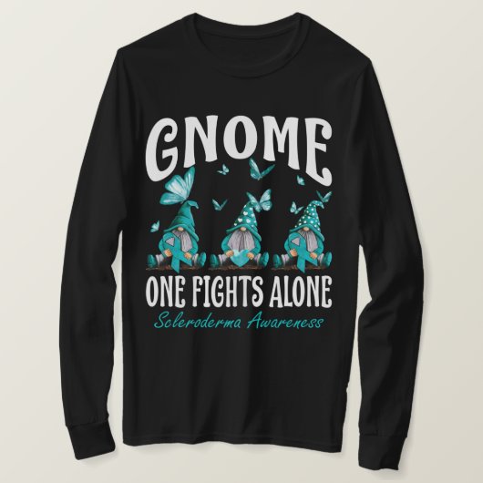 T-shirt Gnome One combat seul Scleroderma sensibilisation (Design devant)