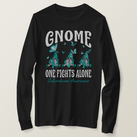 T-shirt Gnome One combat seul Scleroderma sensibilisation (Design devant)