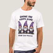 T-shirt Gnome One lutte seule contre le cancer (Devant)