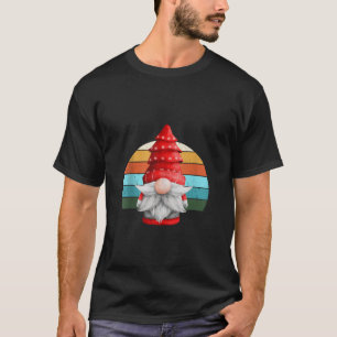 T-shirt Gnome Père Noël Arbre de Noël Lumières Xmas Teens 