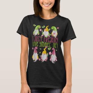 T-shirt Gnome Printemps Pour L'Été Je Juste Freaking Love