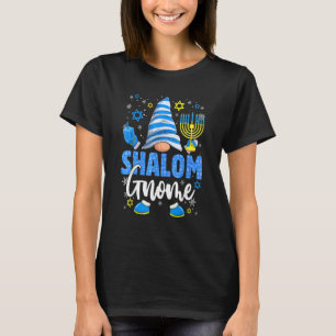 T-shirt Gnome Shalom Ménorah Dreidel Hanukkah Chanukah Jui