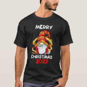 T-shirt Gnome Xmas Lighting Gnome Joyeux Noël 2022 (Devant)