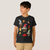T-shirt Gnomes à coudre mignons Gnomes à Noël amusants Gno (Devant entier)