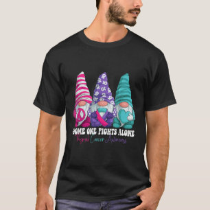 T-shirt Gnomes amusants Mois de sensibilisation au cancer