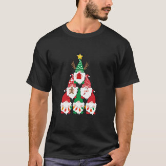 T-shirt Gnomes amusants Noël Arbre rennes Noël Gnomes